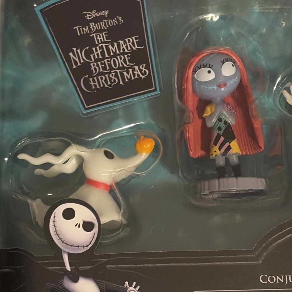 Disney Nightmare Before Christmas Glow in the Dark Collectible Figure Set - New - Picture 2 of 5